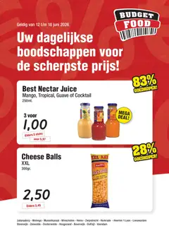 Voorbeeld van Budget Food folder van winkel Budget Food geldig vanaf 12-06-2026