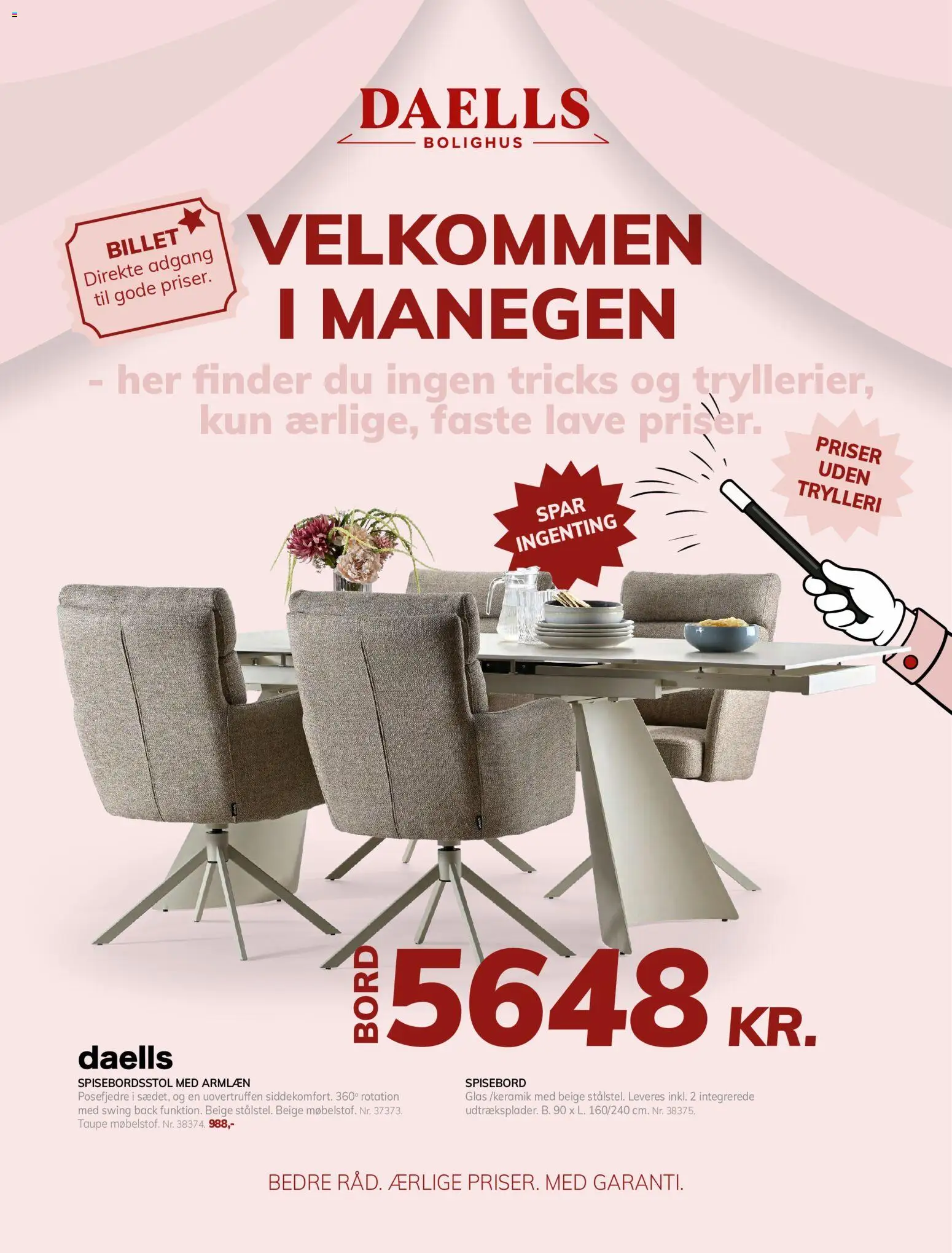 Eksempel på tilbudsavis Daells Bolighus - Tilbudsavis fra butik Daells Bolighus gyldig fra 26/08/2026