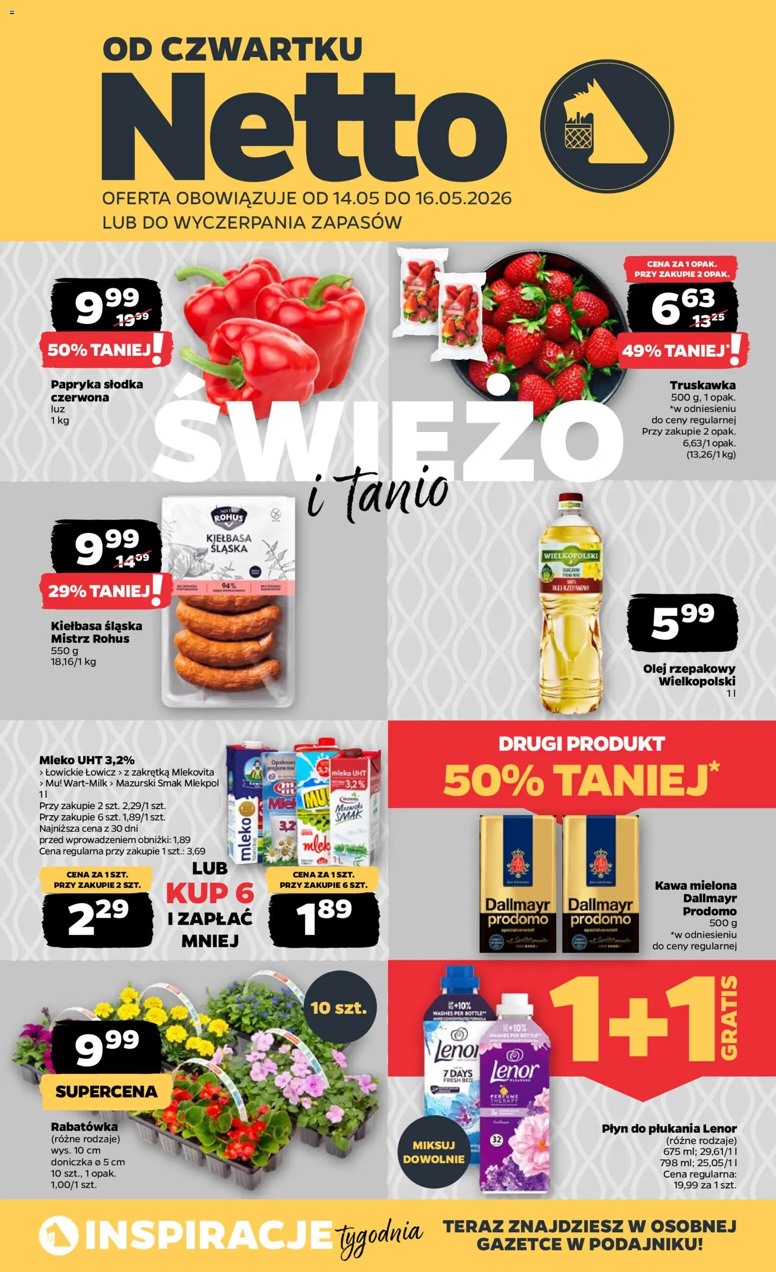 Pogląd gazetki "Netto gazetka od czwartku spożywcza" ze sklepu Netto ważnej od 14.05.2026