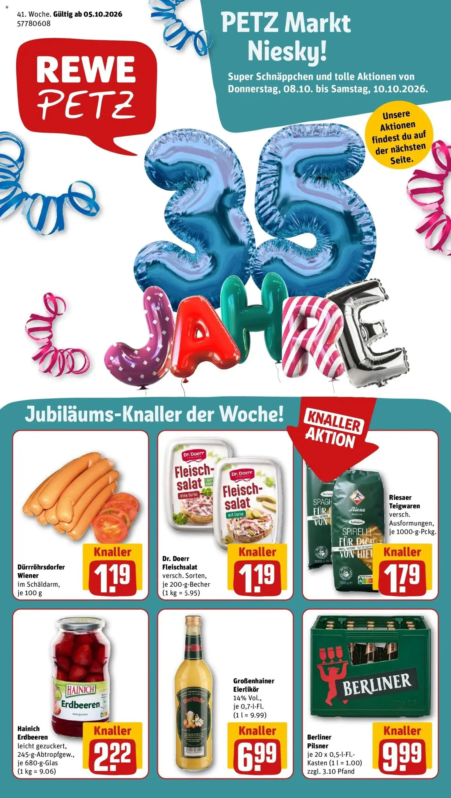 Vorschau von dem Prospekt des Geschäftes Rewe, gültig ab dem 05.10.2026