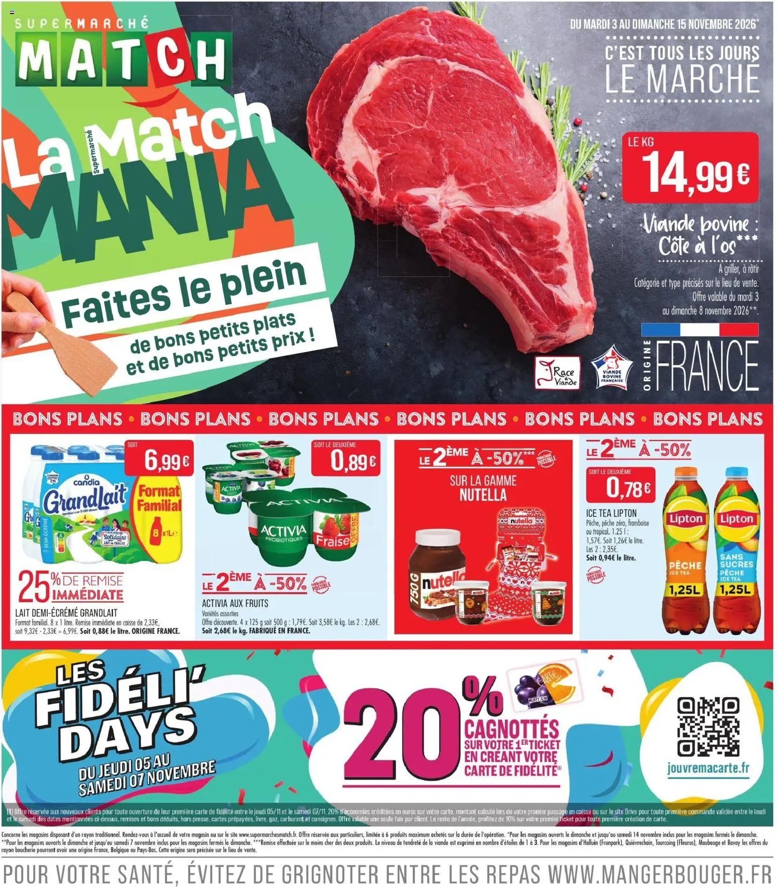 Prévisualisation de Match Supermarché catalogue du magasin Match Supermarché formulaire valide 03/11/2026