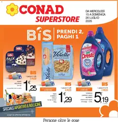 Anteprima dell'opuscolo Conad volantino Superstore Campania dal negozio Conad valido da 15/07/2026