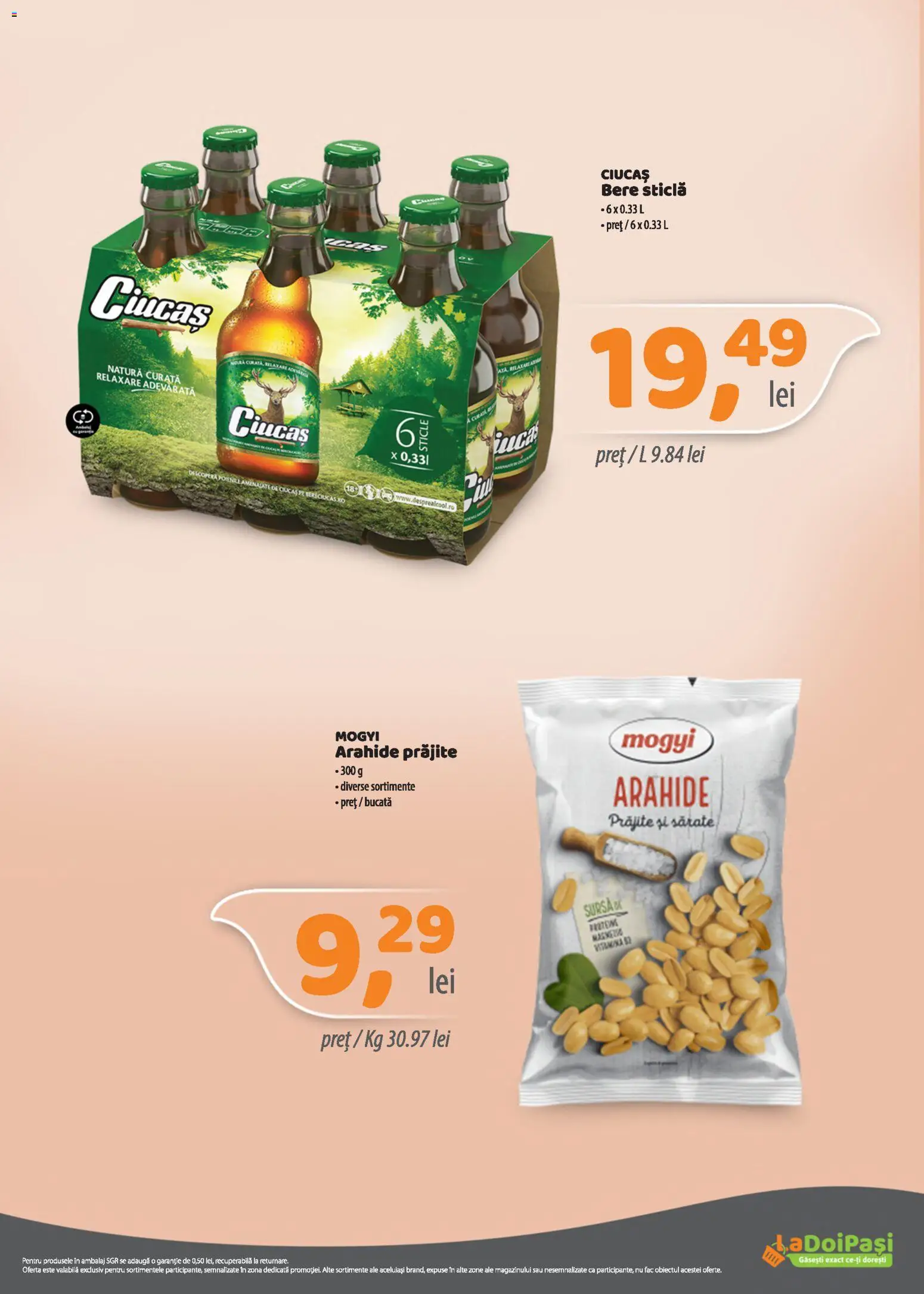 Previzualizarea de cataloage: LaDoiPași LaDoiPași Catalog valabil de la 01.11.2026 - Bere, Arahide