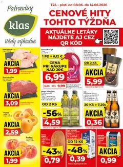 Náhľad Klas letáku platného od 08.06.2026