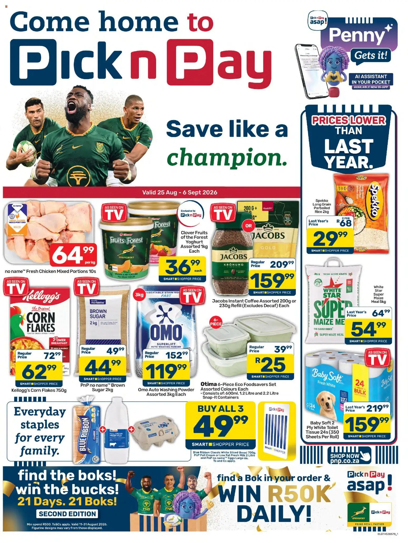 Preview of Pick n Pay flyer valid from 25/08/2026