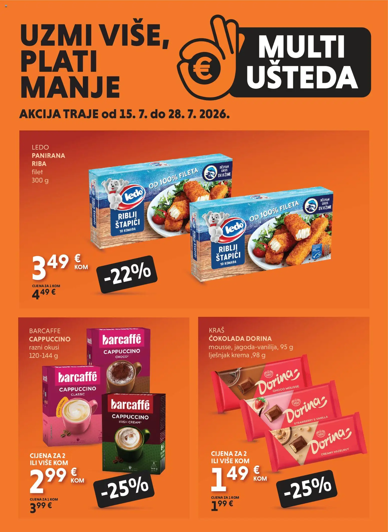 Pregled letka Studenac Multi Ušteda trgovine Studenac vrijedi od 15.07.2026