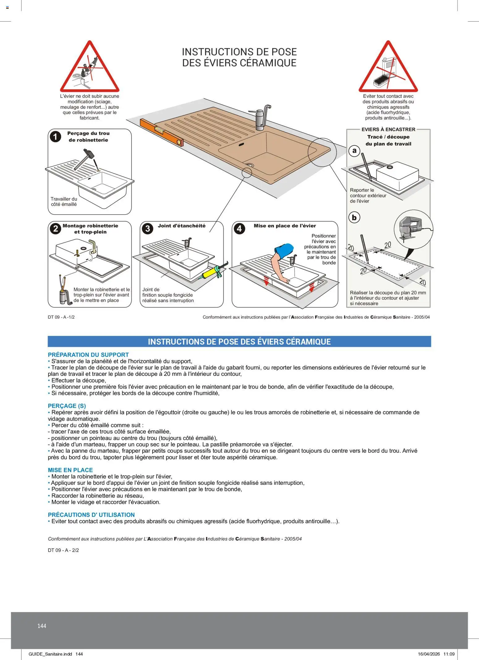 Prévisualisation de Rexel - Brochure Sanitaire du magasin Rexel formulaire valide 20/04/2026 - Plan de travail