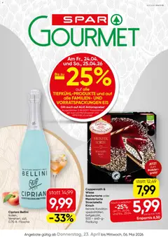 Vorschau der Angebote: SPAR Gourmet SPAR Gourmet Flugblatt gültig ab 23.04.2026