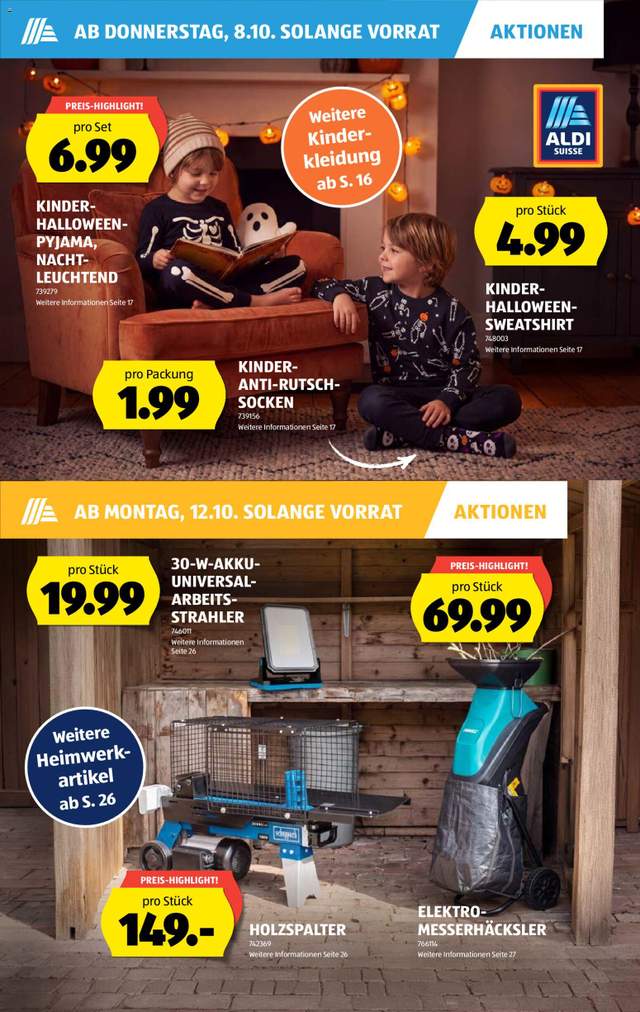 Neue Aldi Aktionen ab 08.10.
