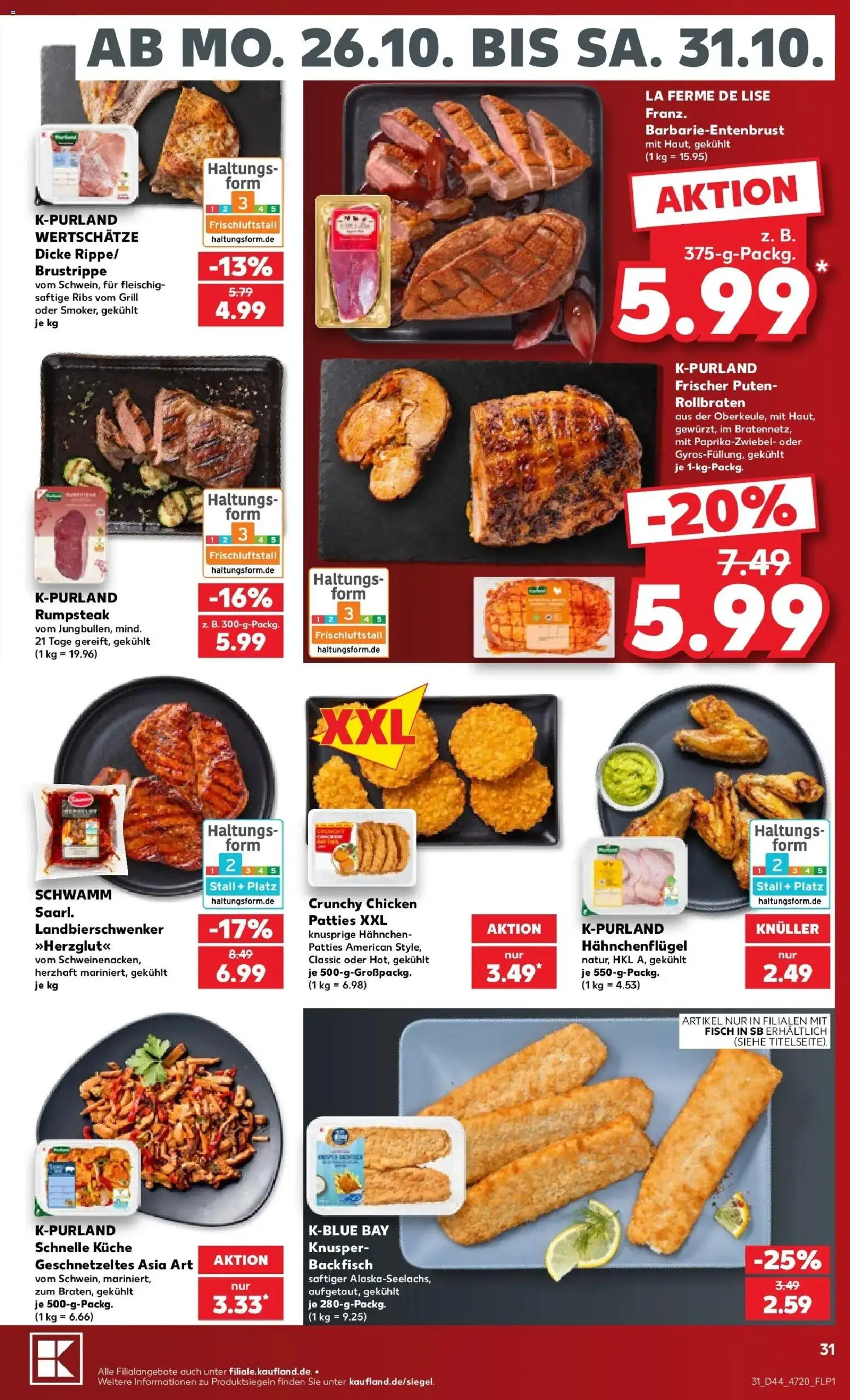 Vorschau von dem Prospekt des Geschäftes Kaufland, gültig ab dem 26.10.2026
