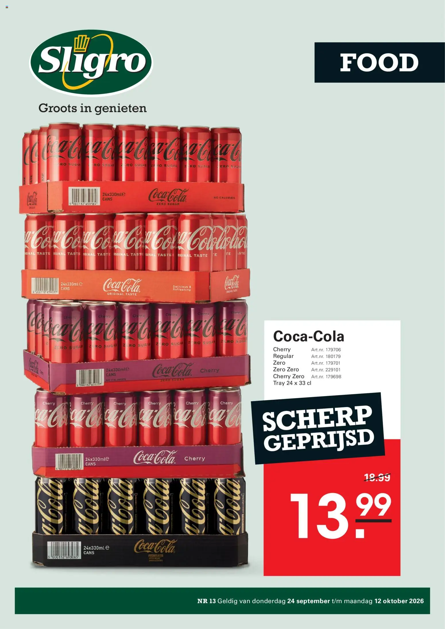 Voorbeeld van Sligro Folder Food van winkel Sligro geldig vanaf 24/09/2026
