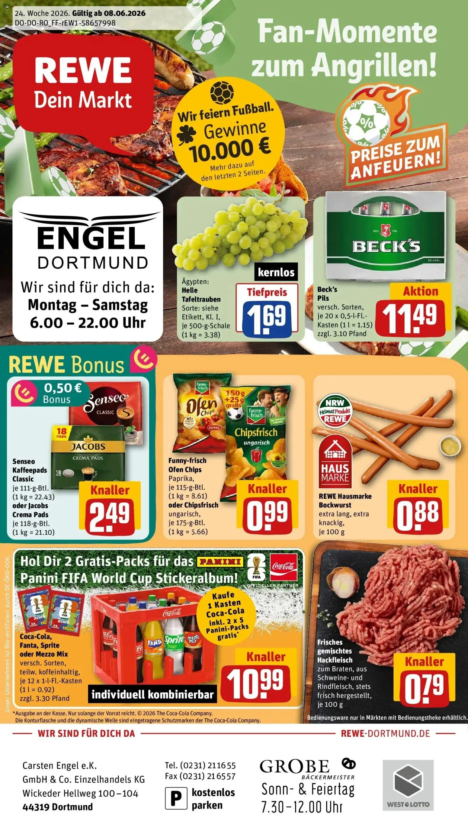 Vorschau von dem Prospekt des Geschäftes Rewe, gültig ab dem 08.06.2026