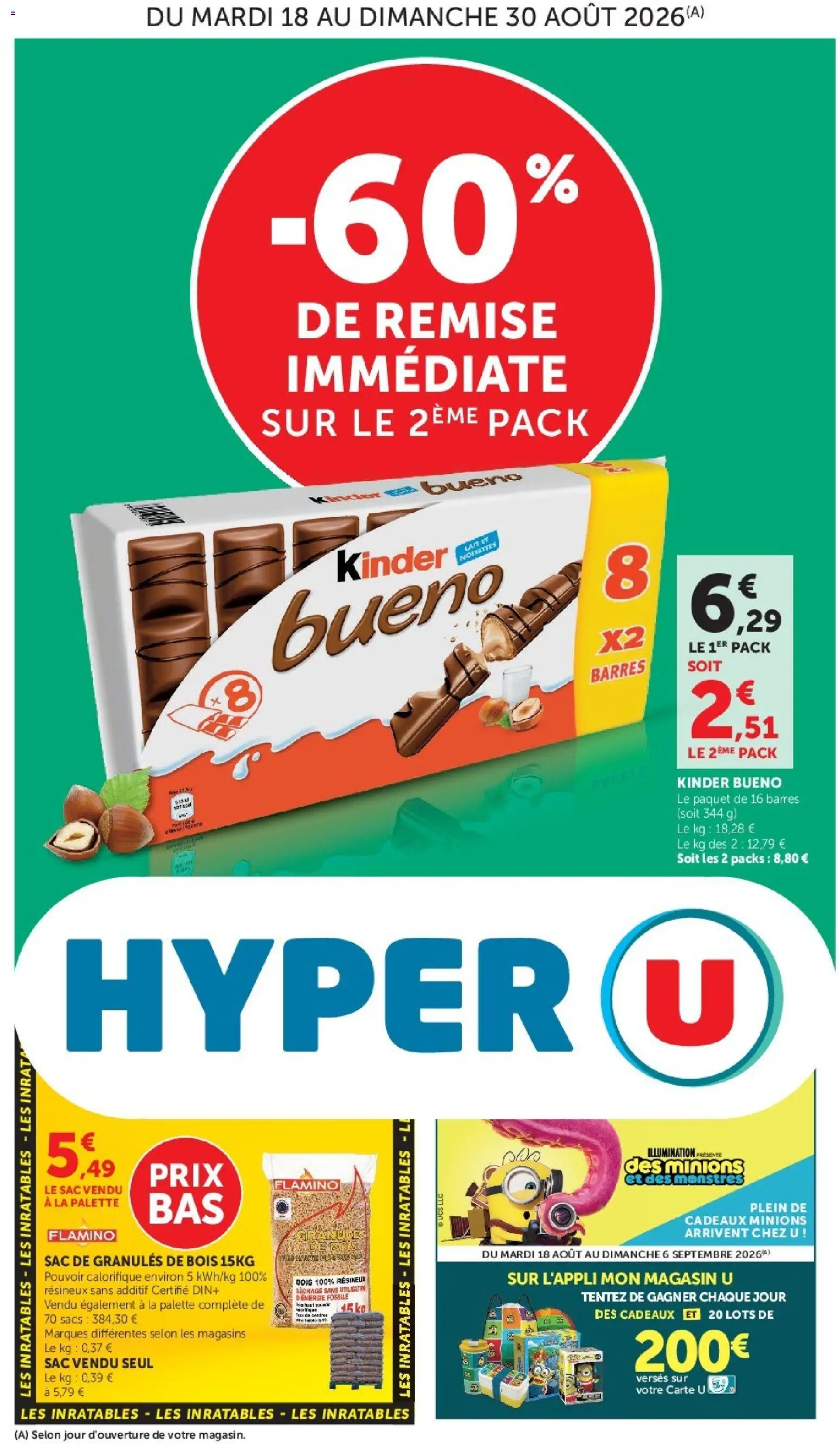 Prévisualisation de Hyper U - Les prix bas de la semaine du magasin Hyper U formulaire valide 18/08/2026