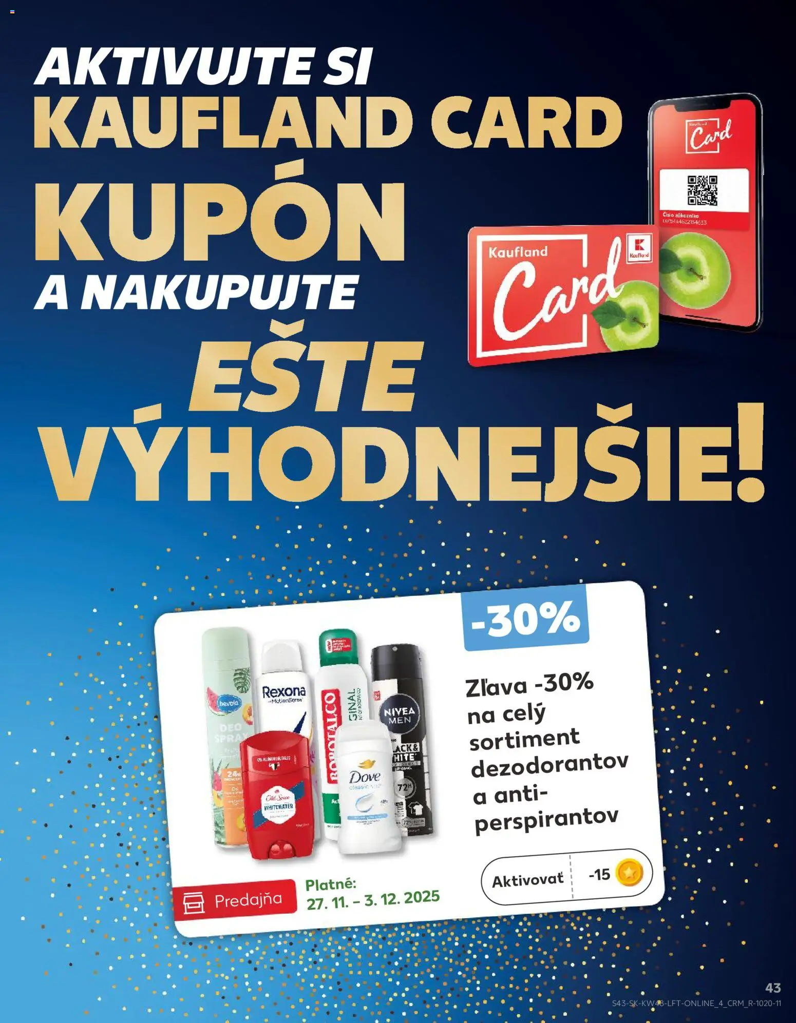 Náhľad Kaufland letáku platného od 27.11.2025 - Old Spice, Nivea