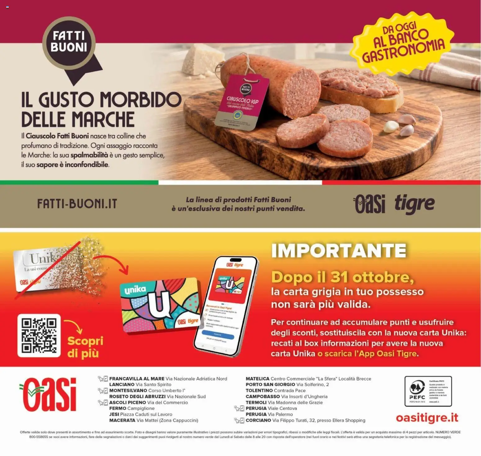 Anteprima dell'opuscolo Oasi volantino dal negozio Oasi valido da 22/10/2026