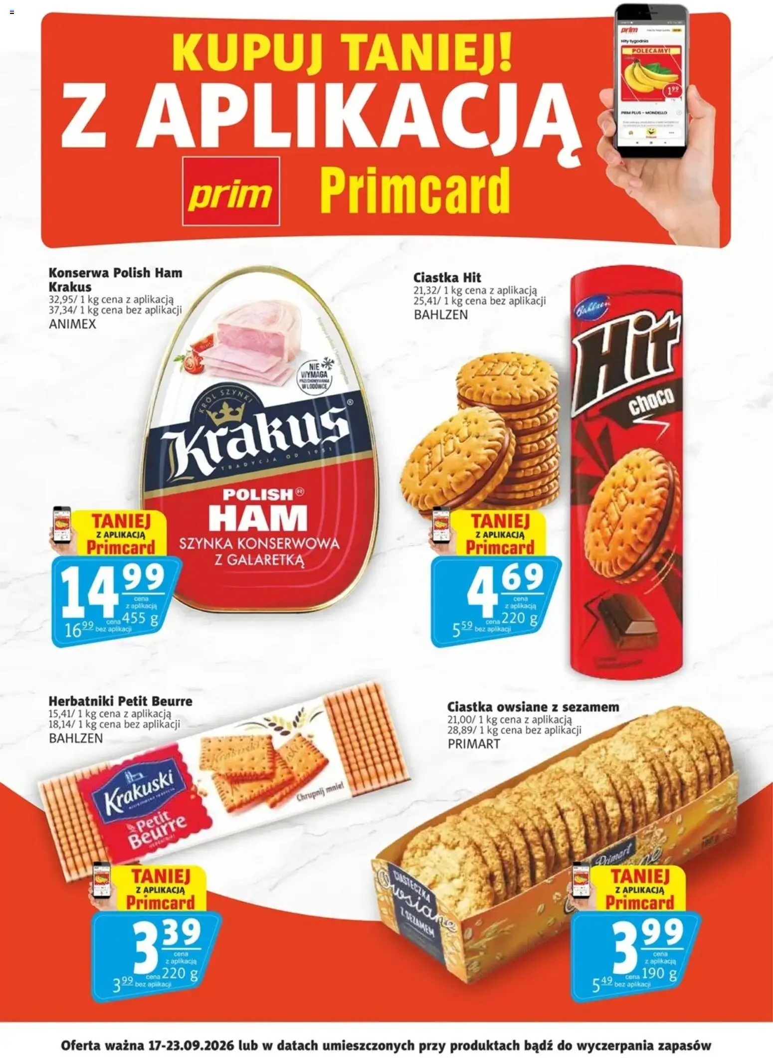 Pogląd gazetki "Prim Market promocje - Primcard" ze sklepu Prim Market ważnej od 17.09.2026