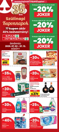 Interspar - Interspar Kuponnapok megtekintése, amely érvényes 2026.07.02.-től