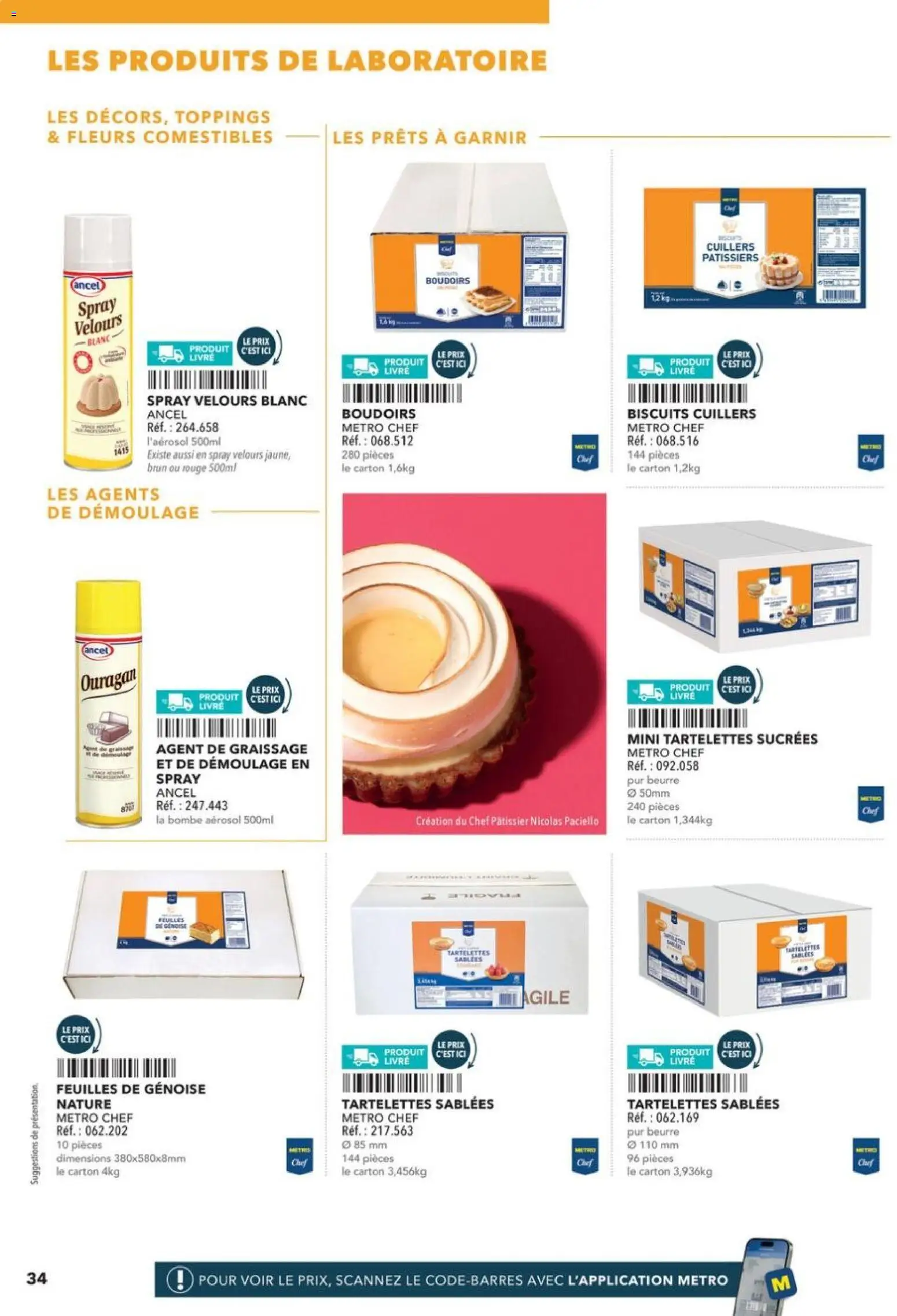 Prévisualisation de Boulangers Pâtissiers du magasin METRO formulaire valide 30/04/2026 - Fleurs, Livre, Beurre, Biscuits