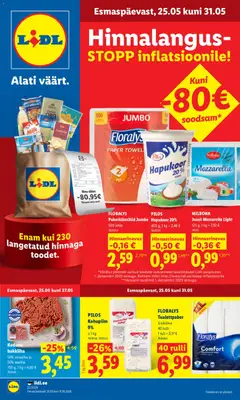 Lidl kliendilehe eelvaade alates 25.05.2026