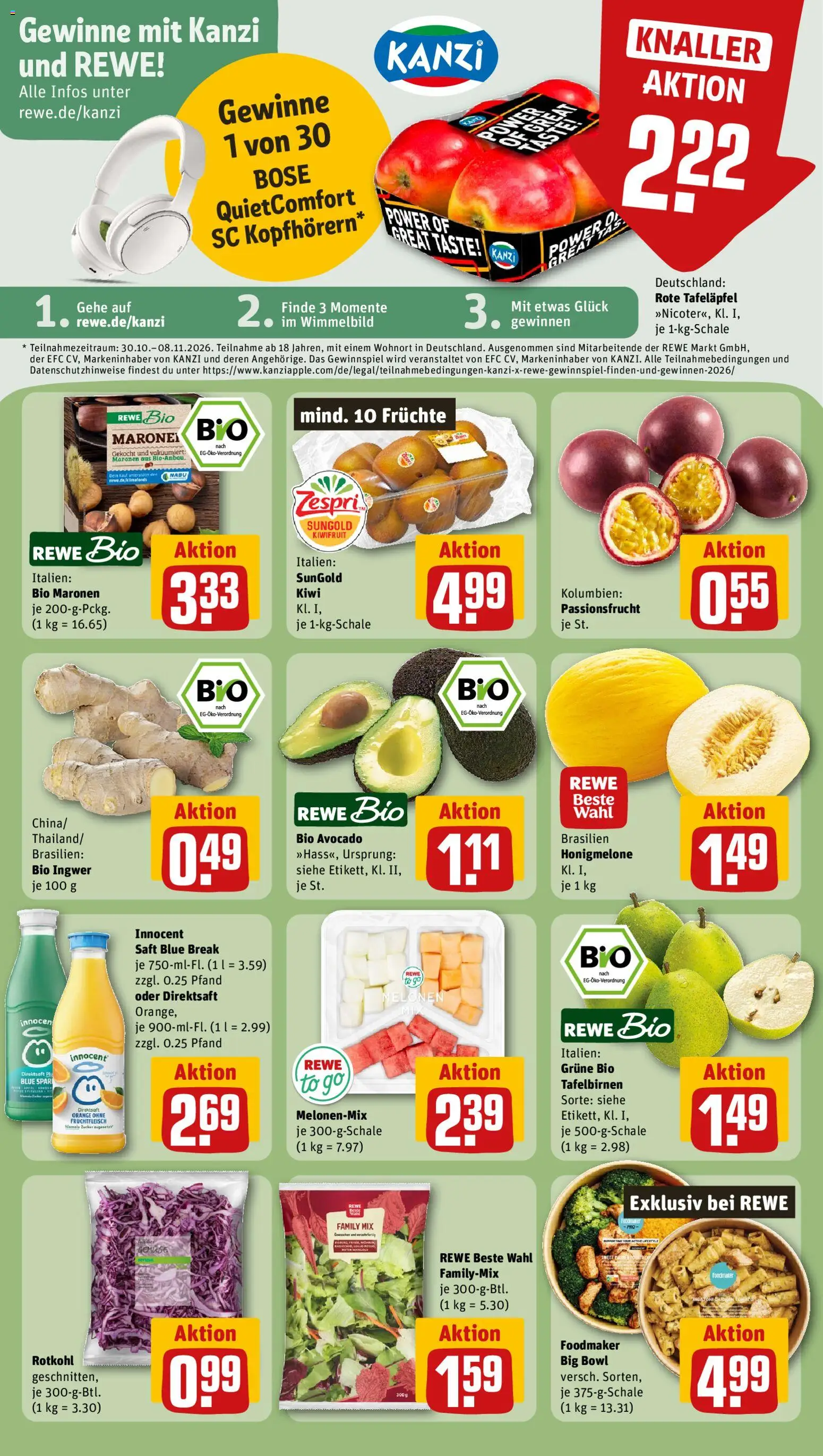 Vorschau von dem Prospekt des Geschäftes Rewe, gültig ab dem 02.11.2026