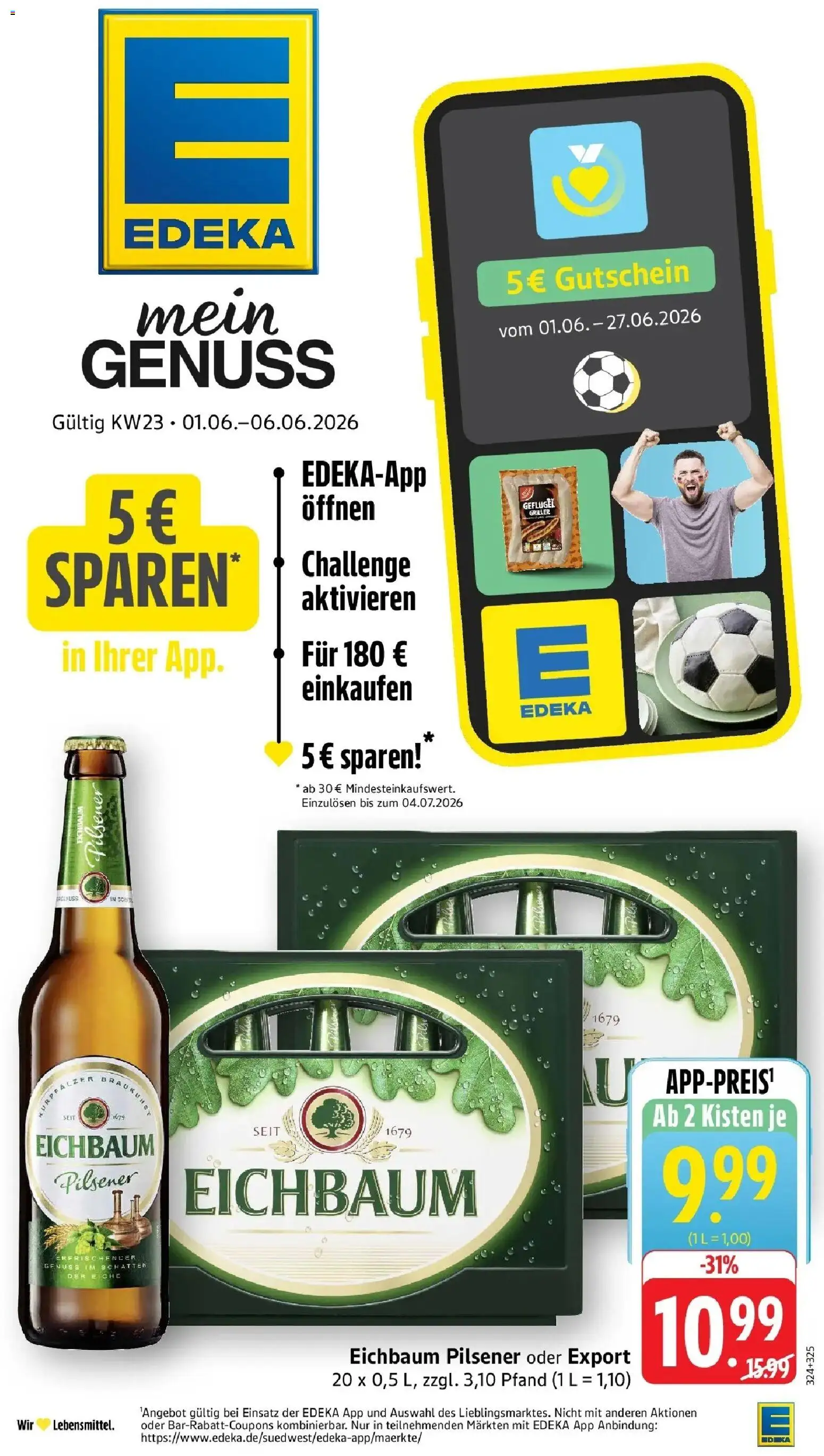 Vorschau von dem Prospekt des Geschäftes Edeka, gültig ab dem 01.06.2026