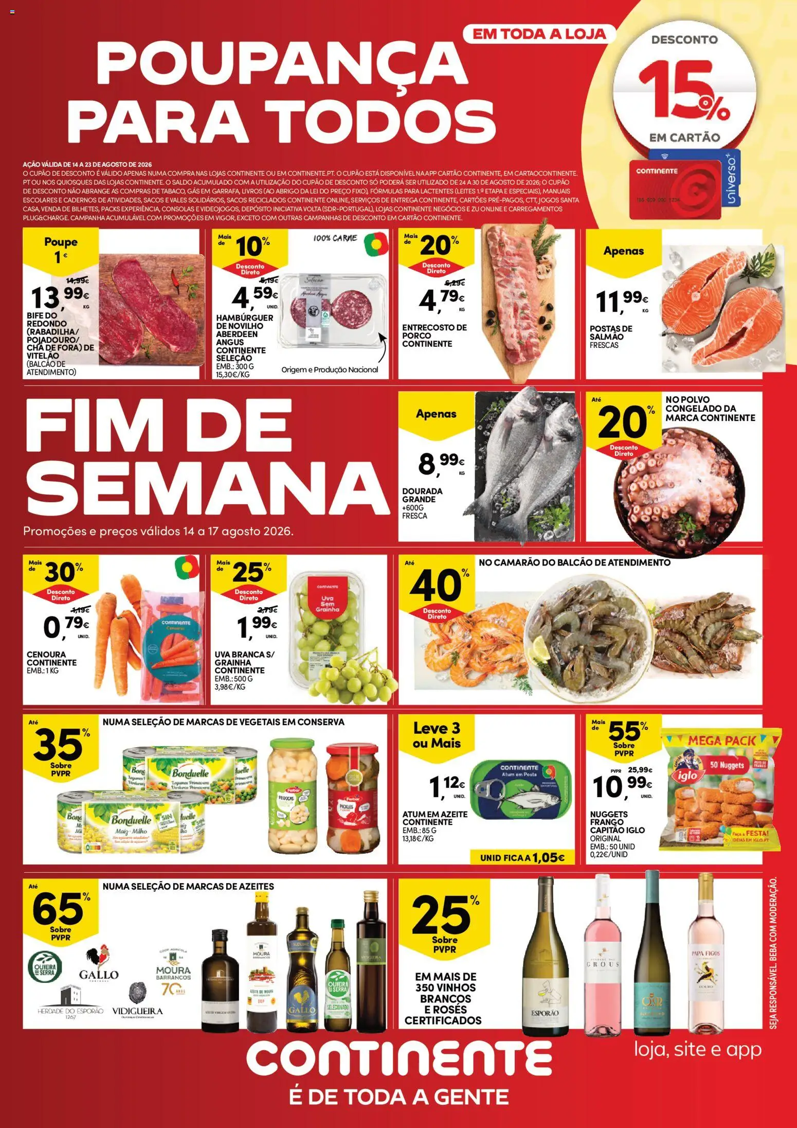 Pré-visualização do folheto da loja Continente válida a partir de 14/08/2026