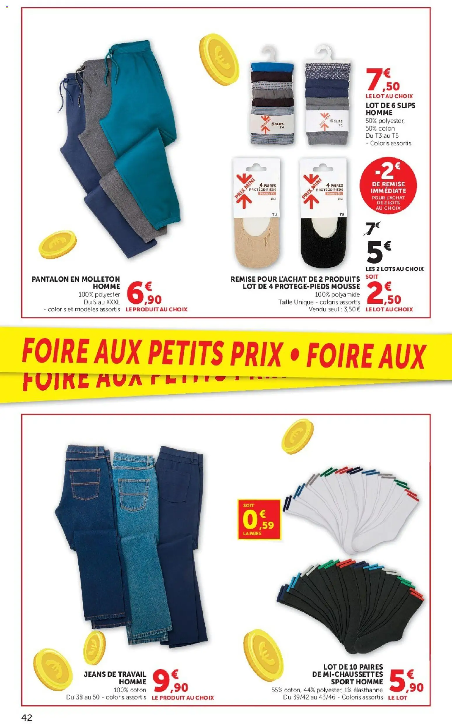 Prévisualisation de Super U catalogue du magasin Super U formulaire valide 08/09/2026 - Pantalon, Mousse, Jeans, Coton, Slips