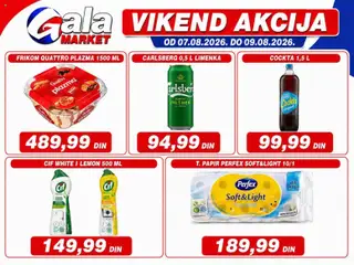 Pregled Gala MARKET kataloga - važi od 07.08.2026