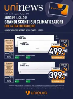 Anteprima dell'opuscolo Unieuro volantino dal negozio Unieuro valido da 22/05/2026
