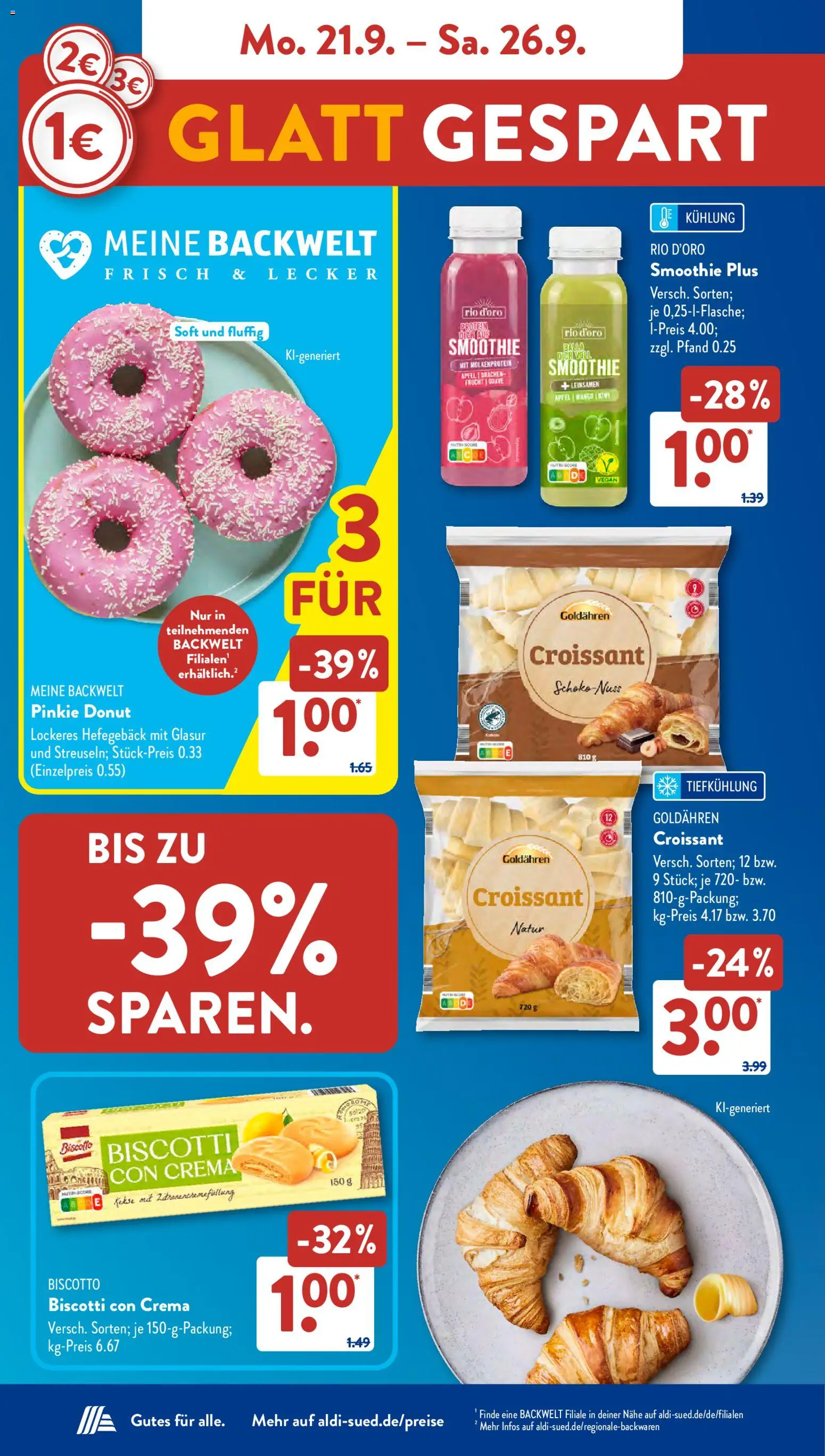Vorschau von dem Prospekt des Geschäftes Aldi Süd, gültig ab dem 21.09.2026 - Merci, Pinzette, Home creation