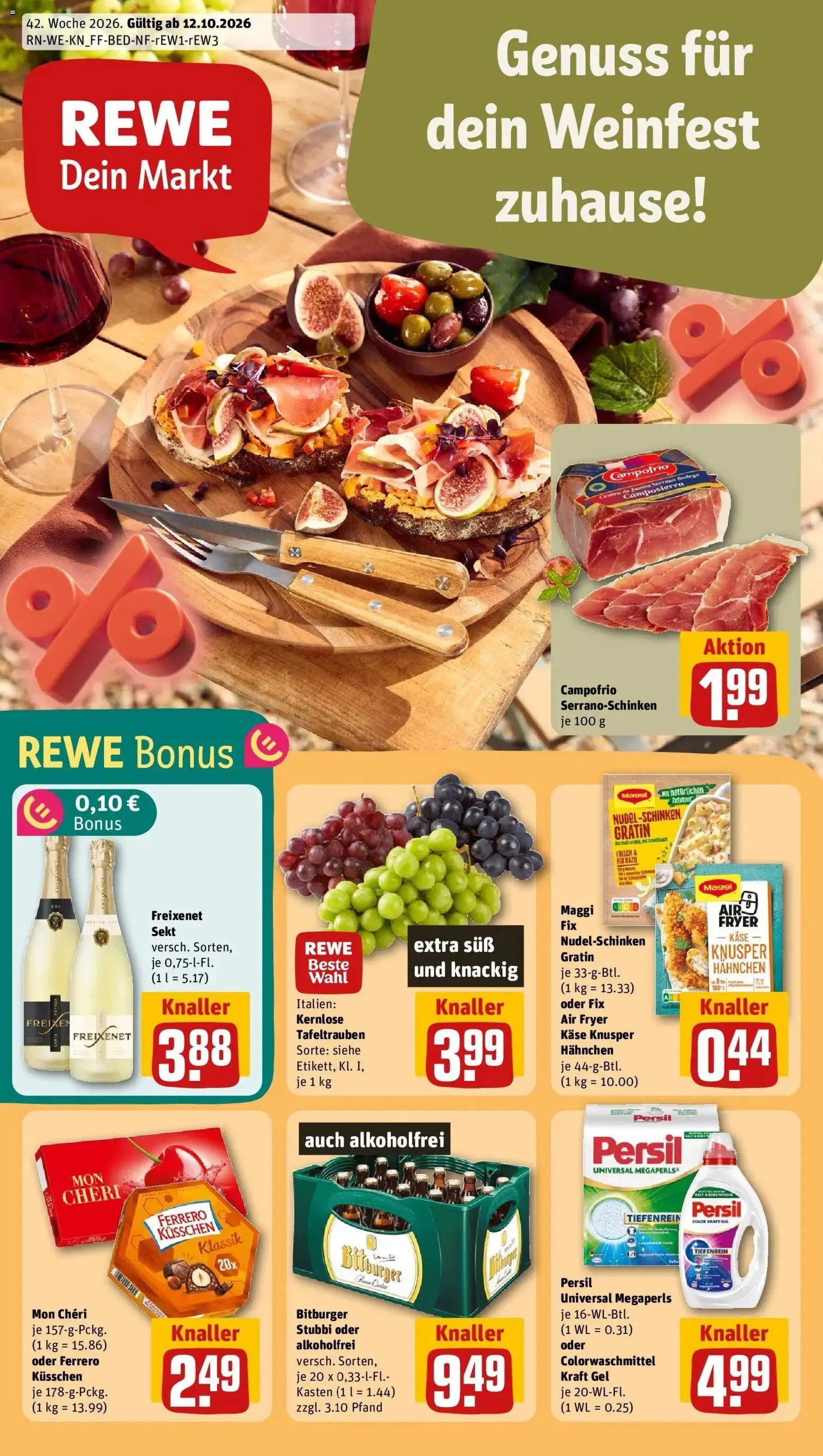 Vorschau von dem Prospekt des Geschäftes Rewe, gültig ab dem 12.10.2026