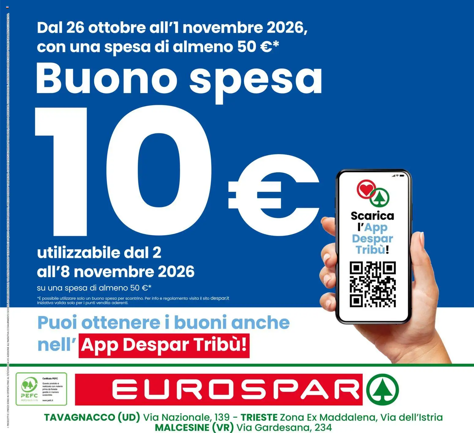 Anteprima dell'opuscolo Eurospar volantino Malcesine dal negozio Eurospar valido da 29/10/2026