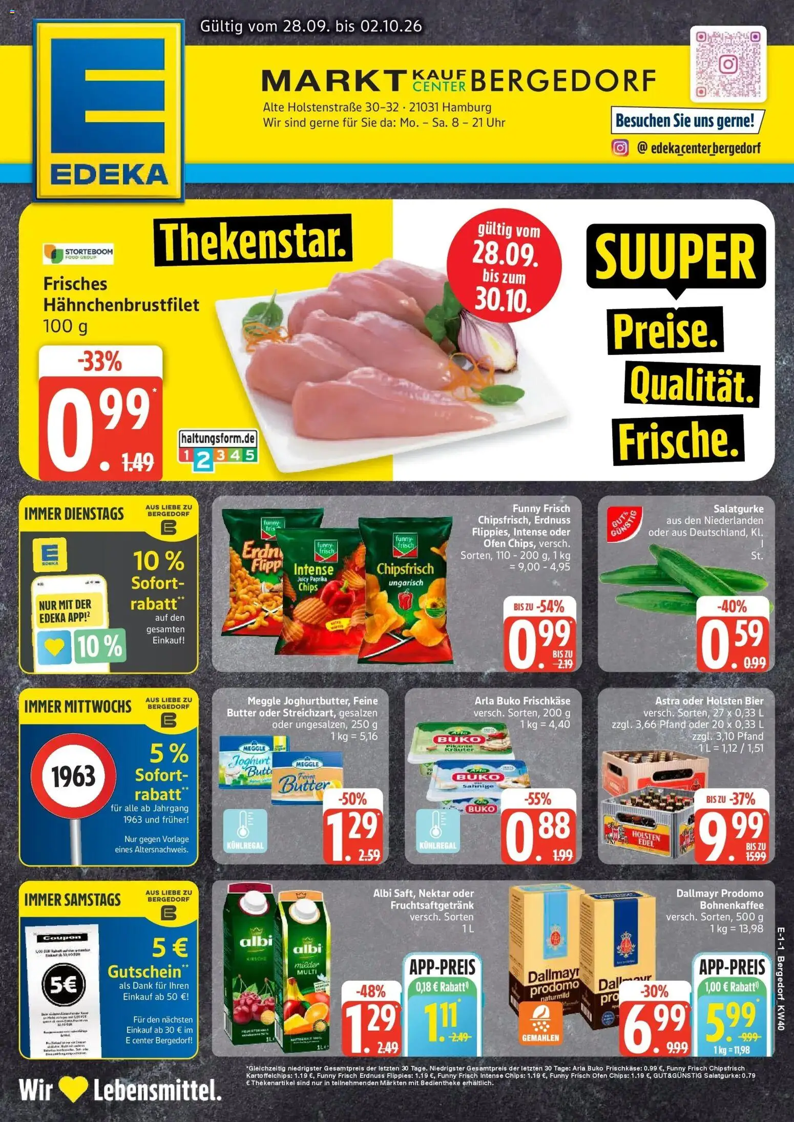 Vorschau von dem Prospekt des Geschäftes Edeka, gültig ab dem 28.09.2026