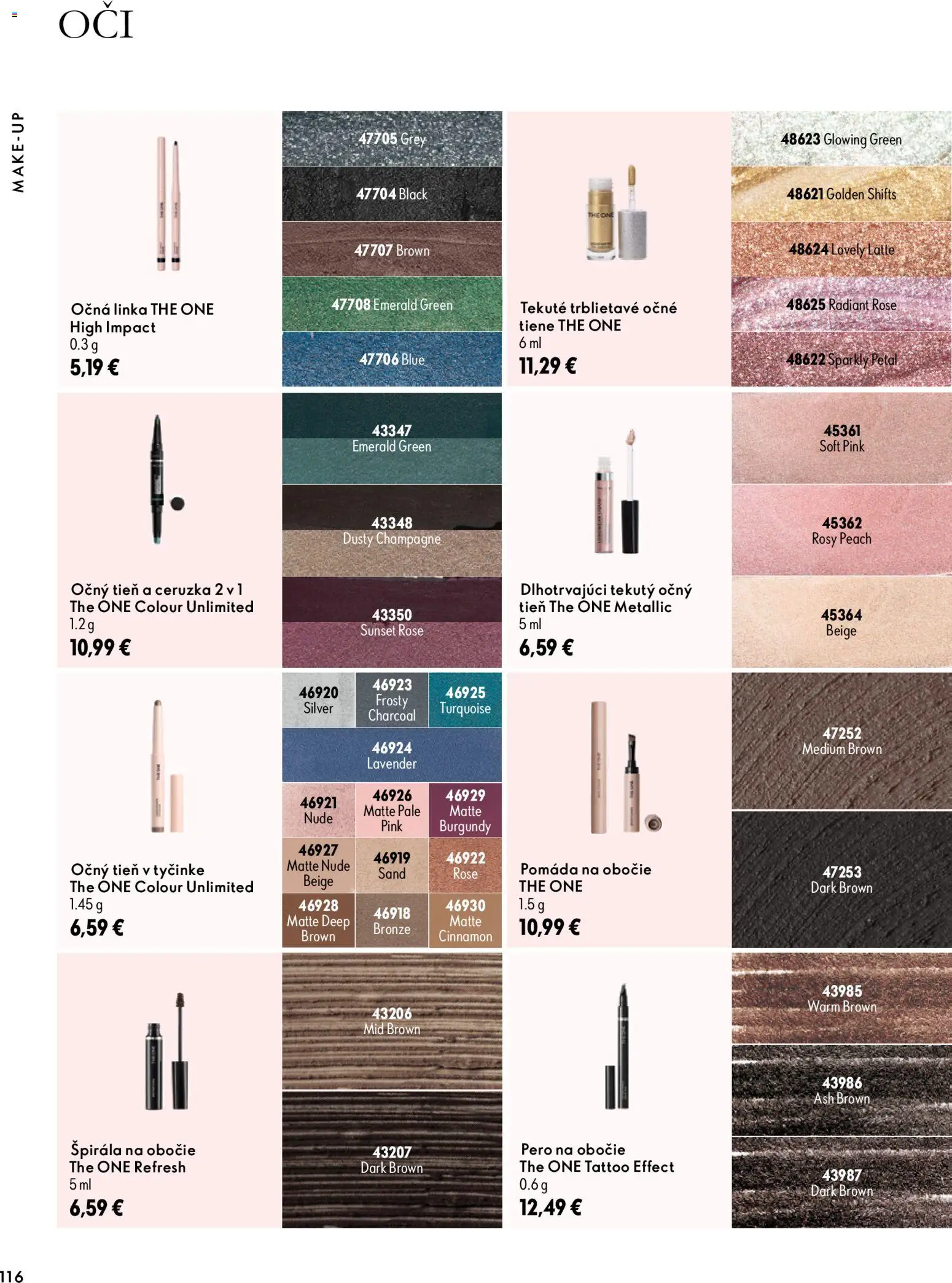 Náhľad Oriflame letáku platného od 30.09.2026 - Pero, Ceruzka, Očná linka