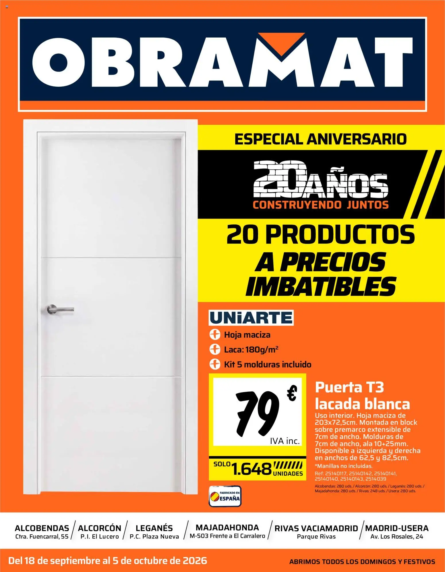 Vista previa del folleto de la tienda Obramat válido desde el 18/09/2026 