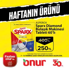 Onur Market Onur Market - Haftanın Ürünü 07.07.2026 - Broşürünün önizlemesi