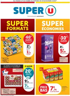 Prévisualisation de Super U - Les prix bas de la semaine du magasin Super U formulaire valide 27/10/2026