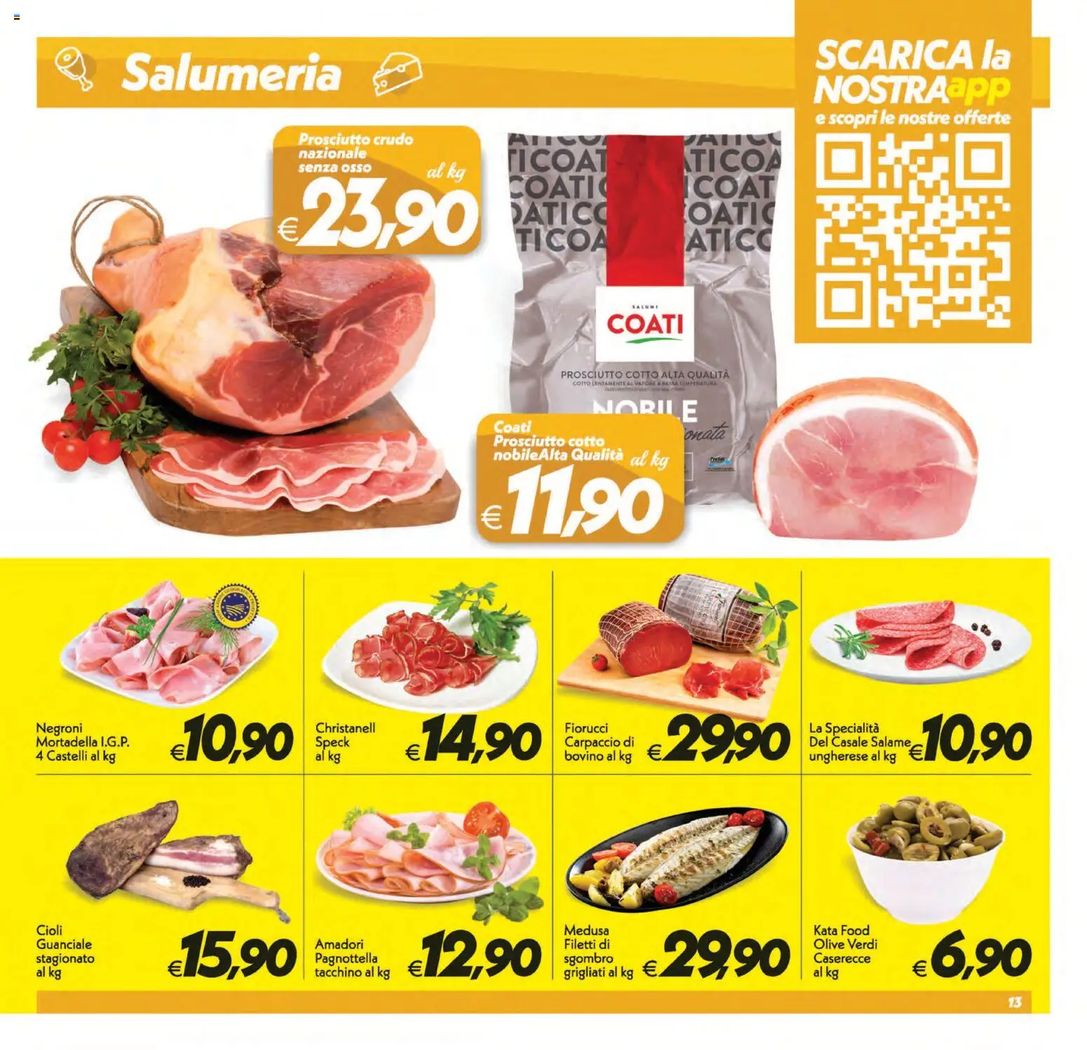 Anteprima dell'opuscolo SuperConveniente volantino Caltanissetta, San Cataldo, Avola, Lascari, Milazzo, Barcellona dal negozio SuperConveniente valido da 01/09/2026 - Tacchino, Speck, Prosciutto Crudo, Carpaccio, Prosciutto, Bovino, Olive, Specialità