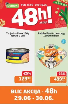 Pregled Gomex kataloga - važi od 29.06.2026