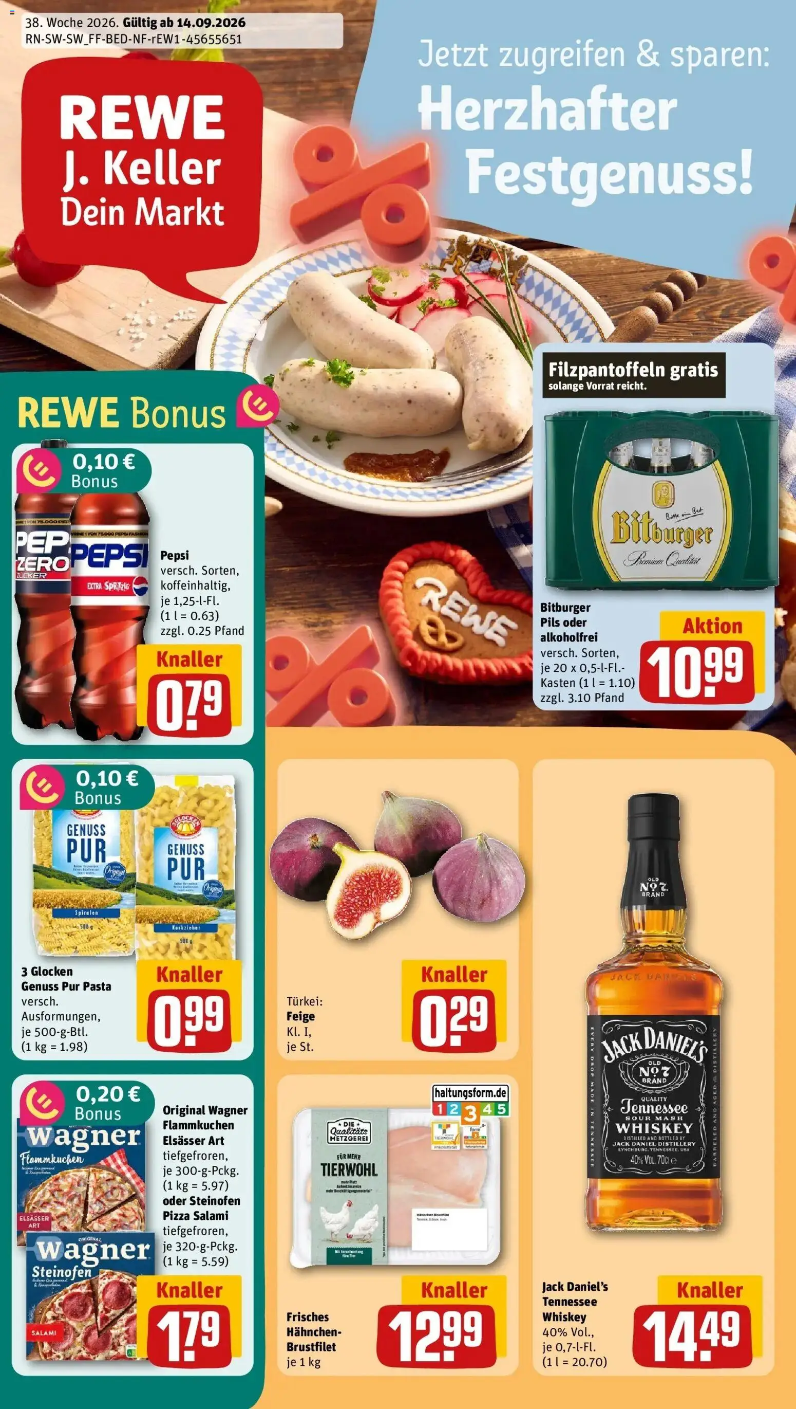 Vorschau von dem Prospekt des Geschäftes Rewe, gültig ab dem 14.09.2026