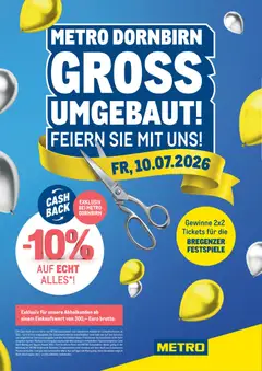 Vorschau der Angebote: Metro Metro angebote Dornbirn Groß Umgebaut gültig ab 10.07.2026