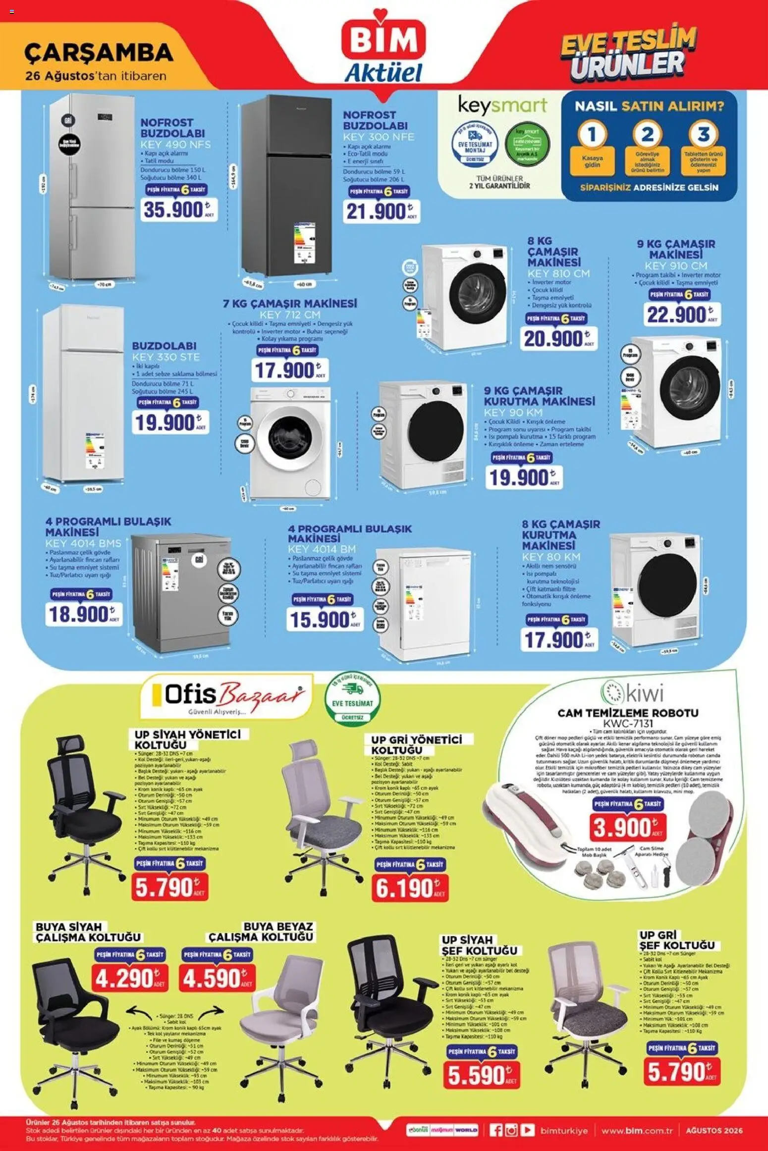 BİM BİM - Katalog Çarşamba 26.08.2026 - Broşürünün önizlemesi