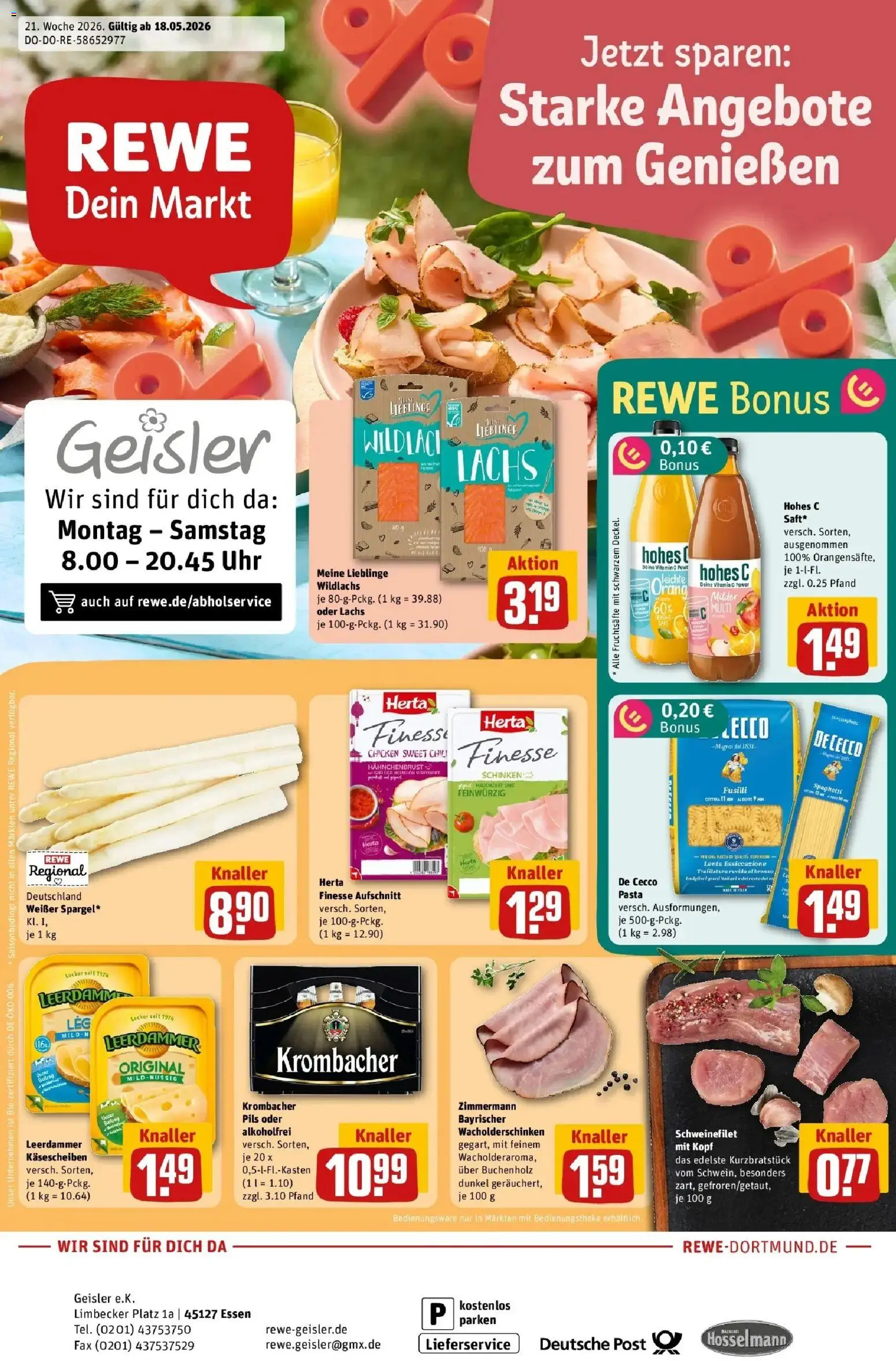 Vorschau von dem Prospekt des Geschäftes Rewe, gültig ab dem 18.05.2026