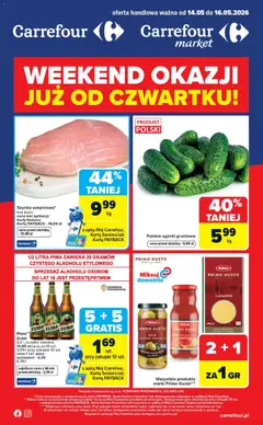 Pogląd gazetki "Carrefour gazetka - Weekend okazji" ze sklepu Carrefour ważnej od 14.05.2026