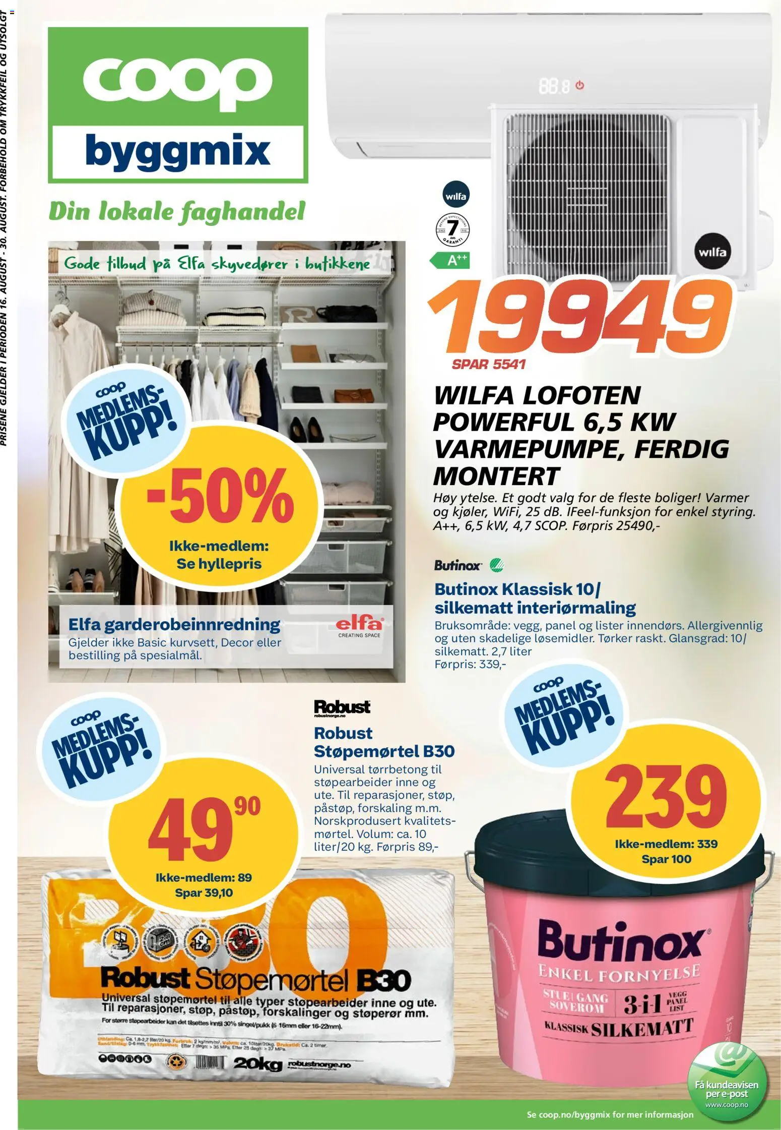 Forhåndsvis Coop Byggmix kundeavis fra butikk Coop Byggmix gyldig fra 17/08/2026