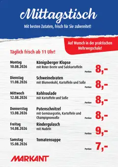 Vorschau von dem Prospekt des Geschäftes Markant, gültig ab dem 10.08.2026