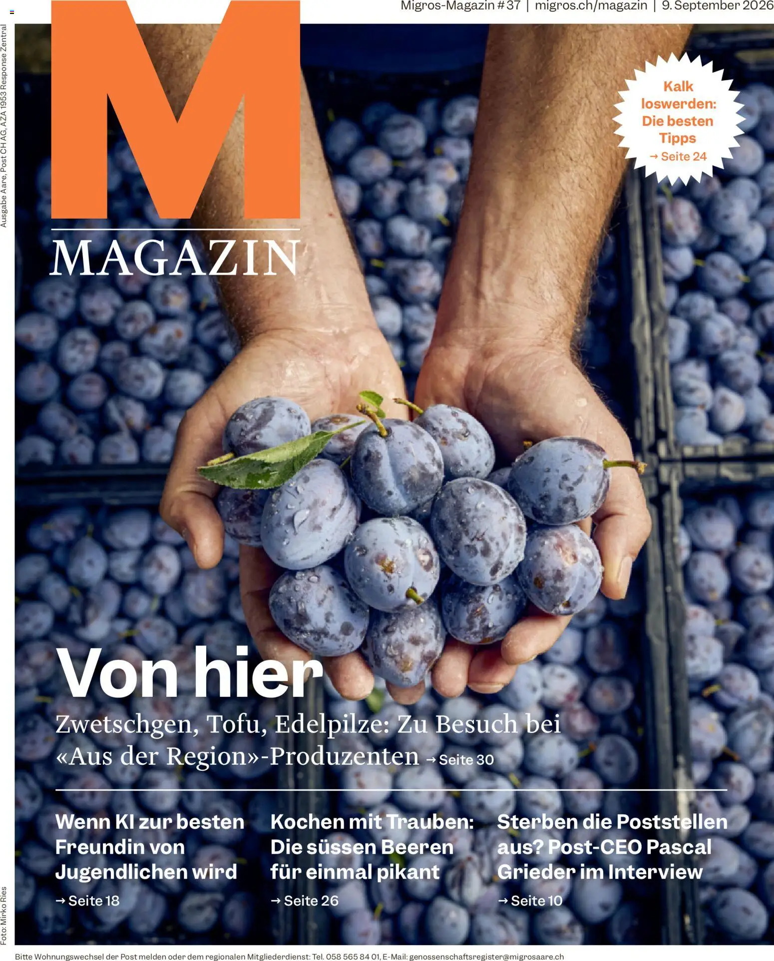 Vorschau des Merkblatts Migros aktionen Magazin vom Shop Migros gültig von 09.09.2026 bis 14.09.2026
