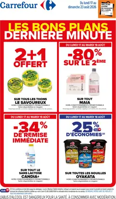 Prévisualisation de Carrefour Les bons plans de dernière minute du magasin Carrefour formulaire valide 17/08/2026