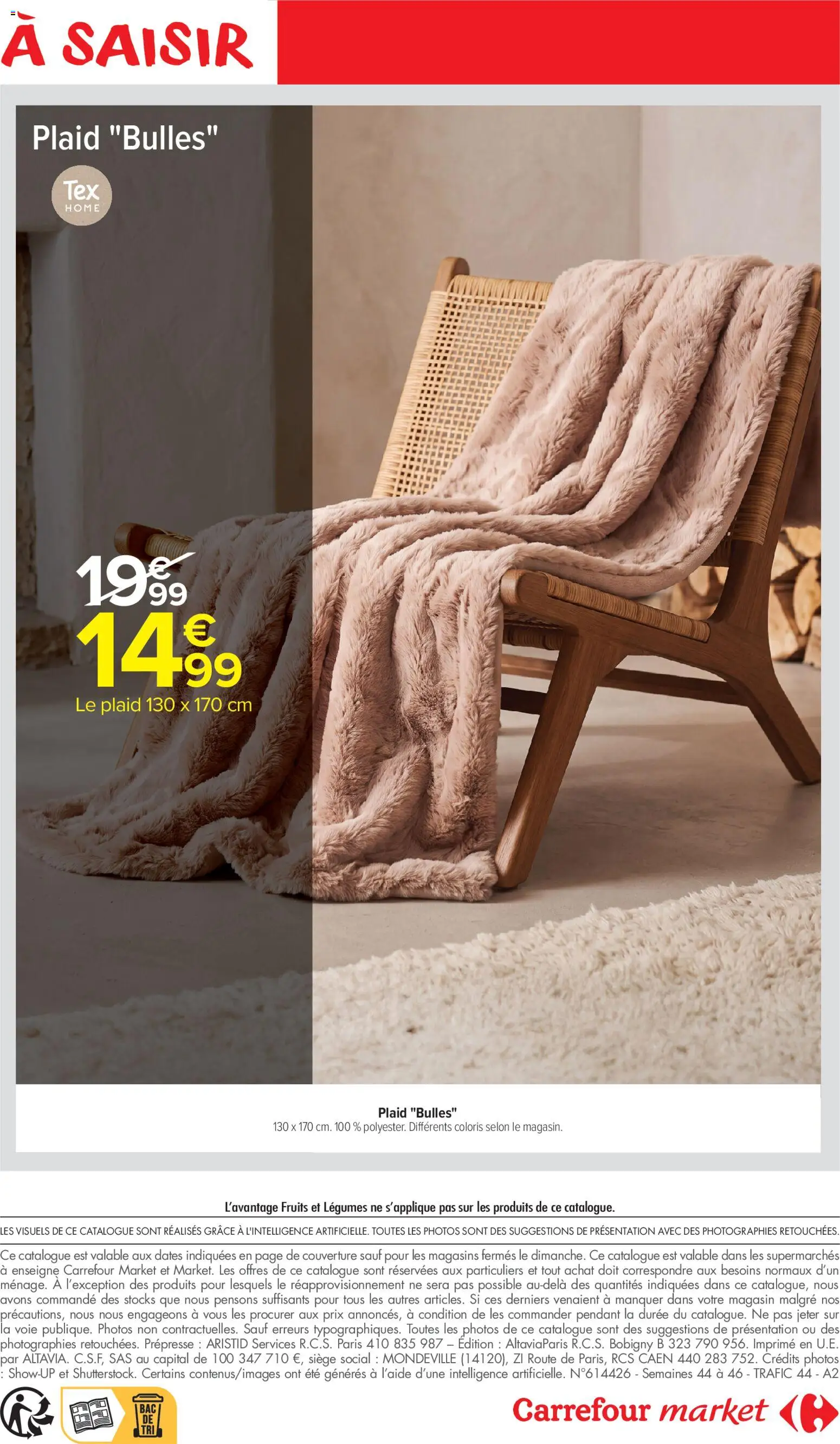 Prévisualisation de Carrefour Market catalogue du magasin Carrefour Market formulaire valide 27/10/2026 - Fruits, Plaid, Couverture
