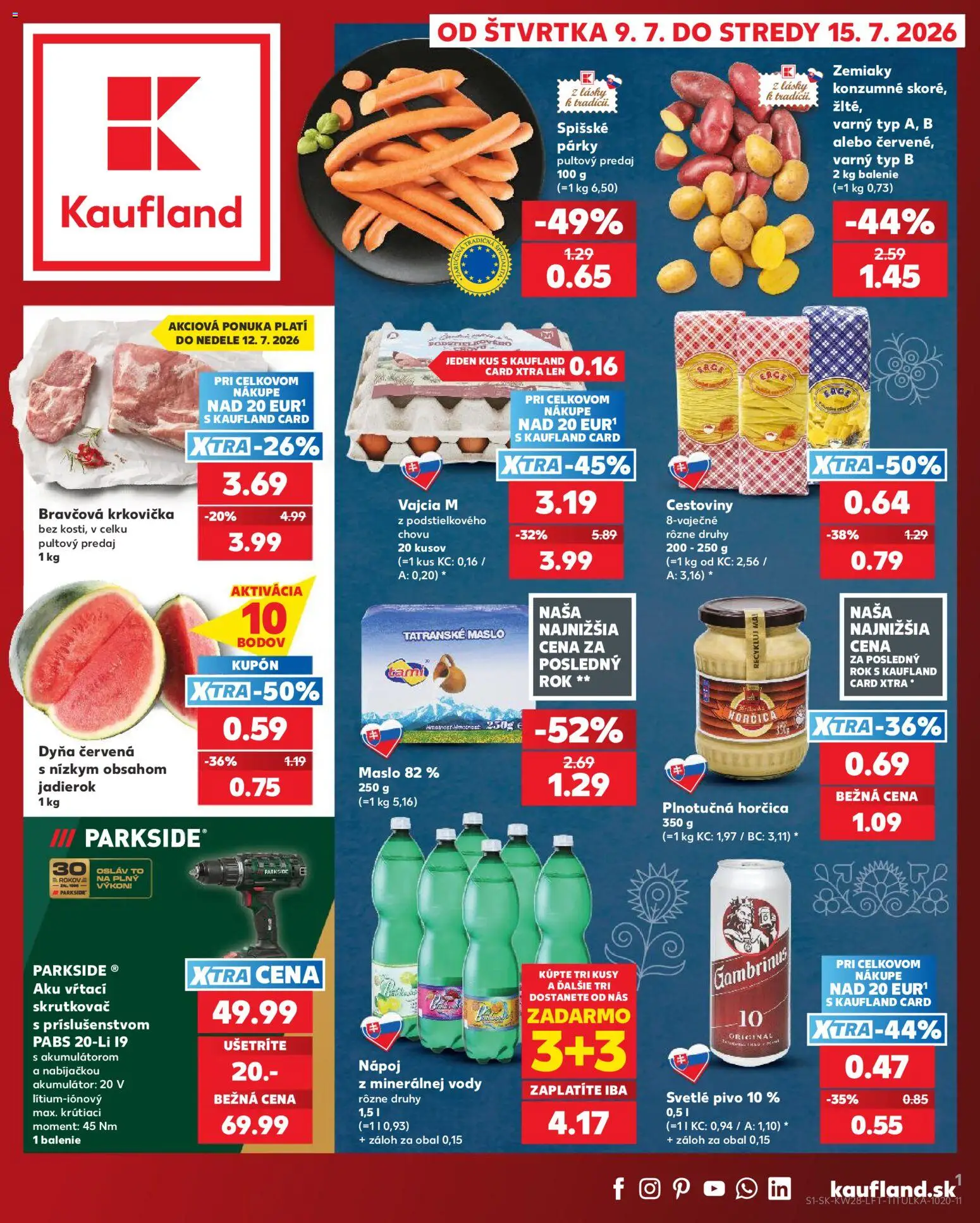 Náhľad Kaufland letáku platného od 09.07.2026